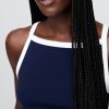 Modernes Crop-Tanktop mit Schürzenkragen Modernes Crop-Tanktop mit Schürzenkragen
