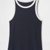 Modernes geripptes Neckholder-Tanktop Modernes geripptes Neckholder-Tanktop