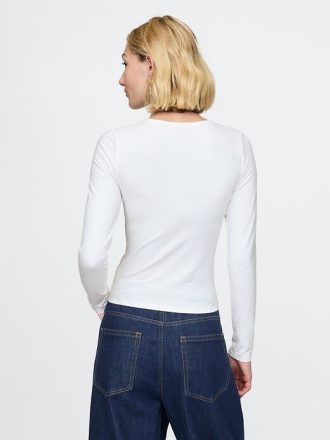 Modernes, kompaktes Jersey-Crop-T-Shirt