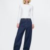 Modernes, kompaktes Jersey-Crop-T-Shirt