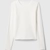 Modernes, kompaktes Jersey-Crop-T-Shirt