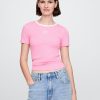 Modernes, kurzes Logo-T-Shirt Modernes, kurzes Logo-T-Shirt