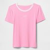 Modernes, kurzes Logo-T-Shirt Modernes, kurzes Logo-T-Shirt