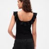 Modernes, kurzes Tanktop mit Rüschen Modernes, kurzes Tanktop mit Rüschen