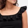 Modernes, kurzes Tanktop mit Rüschen Modernes, kurzes Tanktop mit Rüschen