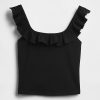 Modernes, kurzes Tanktop mit Rüschen Modernes, kurzes Tanktop mit Rüschen