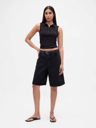 Modernes Polo Crop Tank Top
