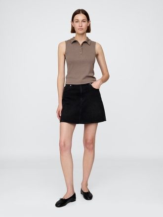 Modernes Polo Crop Tank Top