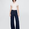 Modernes Ripp-Crop-Poloshirt