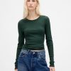 Modernes Ripp-Crop-T-Shirt Modernes Ripp-Crop-T-Shirt