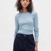 Modernes Ripp-Crop-T-Shirt