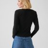Modernes Ripp-Crop-T-Shirt