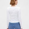 Modernes Ripp-Crop-T-Shirt