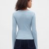Modernes Ripp-Crop-T-Shirt
