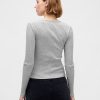 Modernes Ripp-Crop-T-Shirt