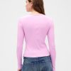 Modernes Ripp-Crop-T-Shirt