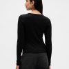 Modernes Ripp-Crop-T-Shirt