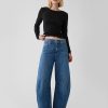 Modernes Ripp-Crop-T-Shirt