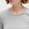 Modernes Ripp-Crop-T-Shirt