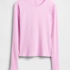 Modernes Ripp-Crop-T-Shirt