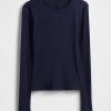 Modernes Ripp-Crop-T-Shirt