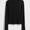 Modernes Ripp-Crop-T-Shirt