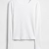 Modernes Ripp-Crop-T-Shirt