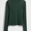 Modernes Ripp-Crop-T-Shirt Modernes Ripp-Crop-T-Shirt