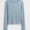 Modernes Ripp-Crop-T-Shirt