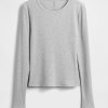 Modernes Ripp-Crop-T-Shirt