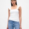 Modernes Rippen-Flatter-Tanktop