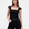 Modernes Rippen-Flatter-Tanktop
