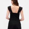 Modernes Rippen-Flatter-Tanktop