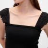 Modernes Rippen-Flatter-Tanktop