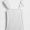 Modernes Rippen-Flatter-Tanktop