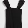 Modernes Rippen-Flatter-Tanktop