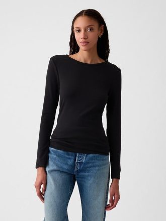 Modernes T-Shirt mit Rundhalsausschnitt Modernes T-Shirt mit Rundhalsausschnitt