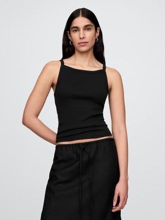 Modernes Tanktop mit Schürzenkragen