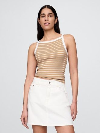 Modernes Tanktop mit Schürzenkragen