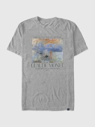 Monet Sunrise Oversize-Grafik-T-Shirt