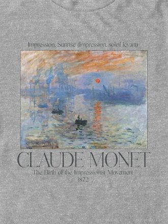 Monet Sunrise Oversize-Grafik-T-Shirt