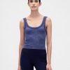 Nahtloses, geripptes Crop-Tanktop von GapFit Nahtloses, geripptes Crop-Tanktop von GapFit
