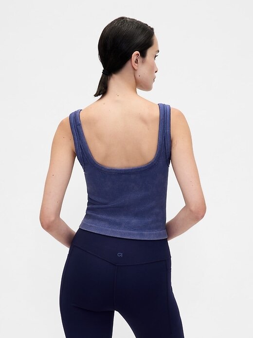 Nahtloses, geripptes Crop-Tanktop von GapFit Nahtloses, geripptes Crop-Tanktop von GapFit