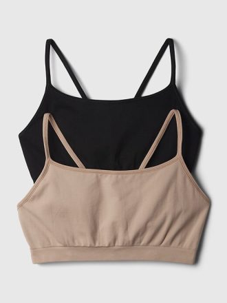 Nahtloses Racerback-Bralette (2er-Pack)