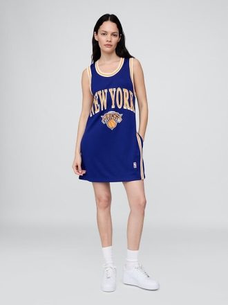NBA New York Knicks Minikleid aus recyceltem Jersey