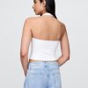 Neckholder-Crop-Top aus CloseStrick Neckholder-Crop-Top aus CloseStrick