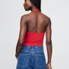 Neckholder-Crop-Top aus CloseStrick Neckholder-Crop-Top aus CloseStrick