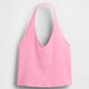 Neckholder-Crop-Top aus CloseStrick Neckholder-Crop-Top aus CloseStrick