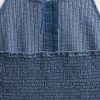 Neckholder-Minikleid aus Denim mit Biesen Neckholder-Minikleid aus Denim mit Biesen