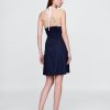 Neckholder-Minikleid aus Leinenmischung Neckholder-Minikleid aus Leinenmischung